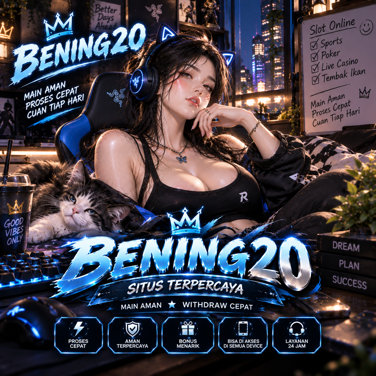 BENING20 언 Kejernihan Keuntungan di Akuarium Raksasa!